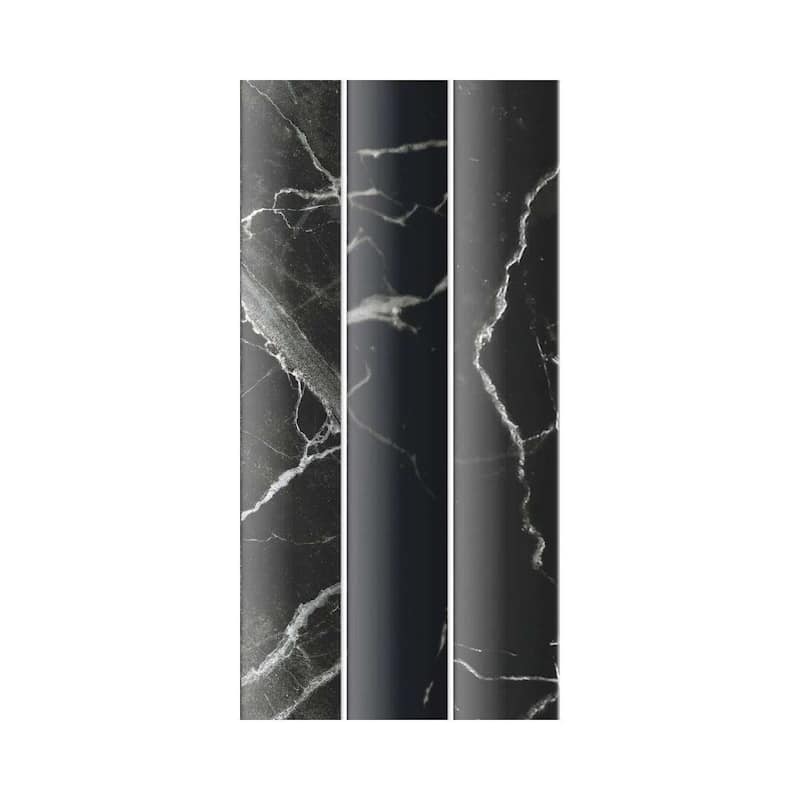 Lyrical 4.5x9 Matte Marble Look Porcelain Fluted Ribbed Tile - Wall, Backplash