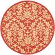 SAFAVIEH Courtyard Bettylou Indoor/ Outdoor Damask Area Rug