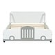 preview thumbnail 4 of 58, Car-Shaped Platform Bed Wood Low Profile Bed with Slat and Wheels