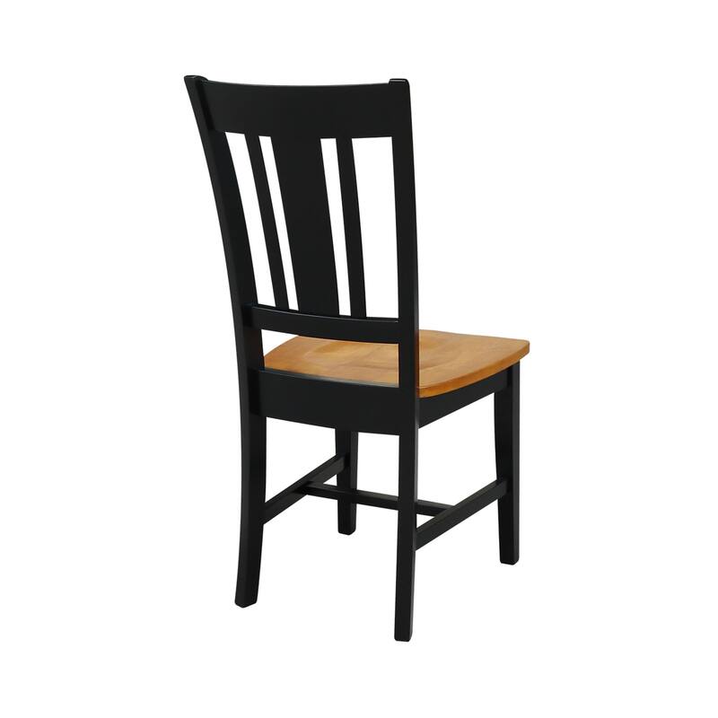 International Concepts Solid Wood San Remo Splatback Chairs - Set of 2