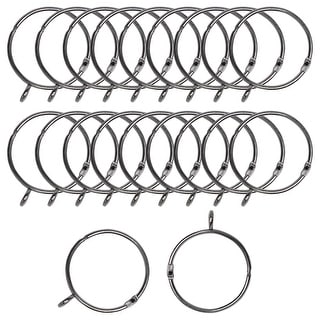 SHOWER CURTAIN RING SNAP ON BUTTON CLIP LOOP pack of 20 SHOWER CURTAIN RING SNAP ON BUTTON CLIP LOOP pack of 20