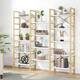 Large Triple Wide 5-Shelf Etagere Bookcase