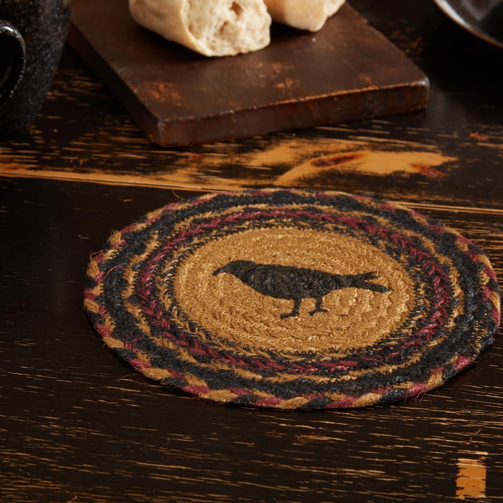 Heritage Farms Crow Jute Trivet 8 - Trivet 8