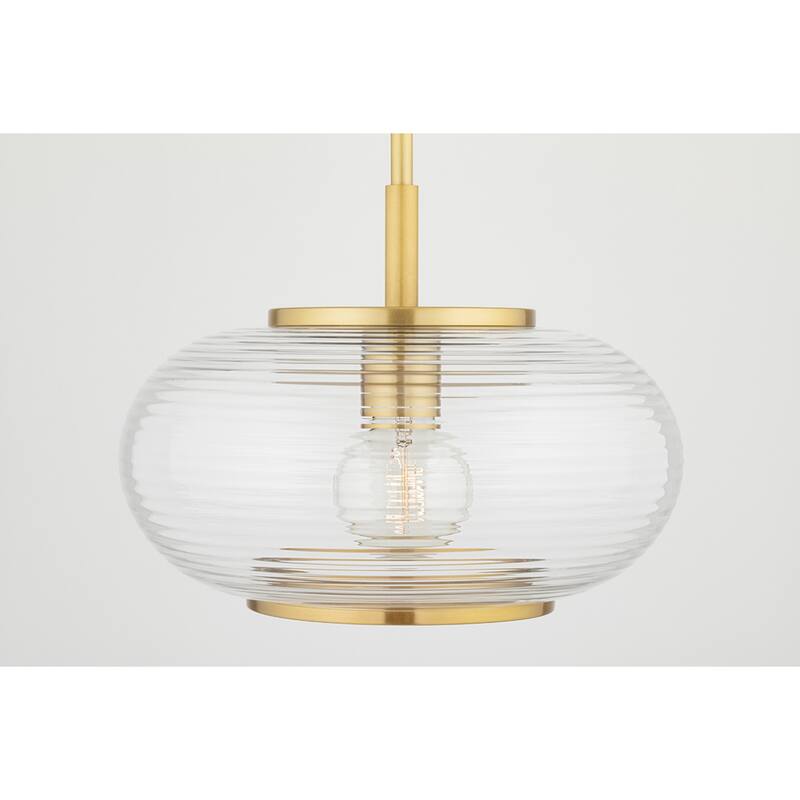 Mitzi by Hudson Valley Maggie 1-Light Pendant with Clear Glass