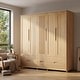 preview thumbnail 2 of 6, Nest 5D Solid Wood Wardrobe