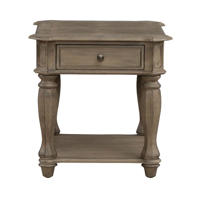 Magnolia Manor End Table for Living Room- 2 Finish Options - W24 x D28 x H24