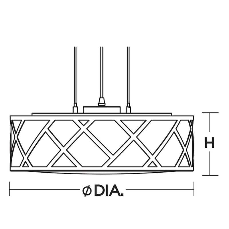 AFX HVNP17LAJUD Haven 17" Wide Pendant