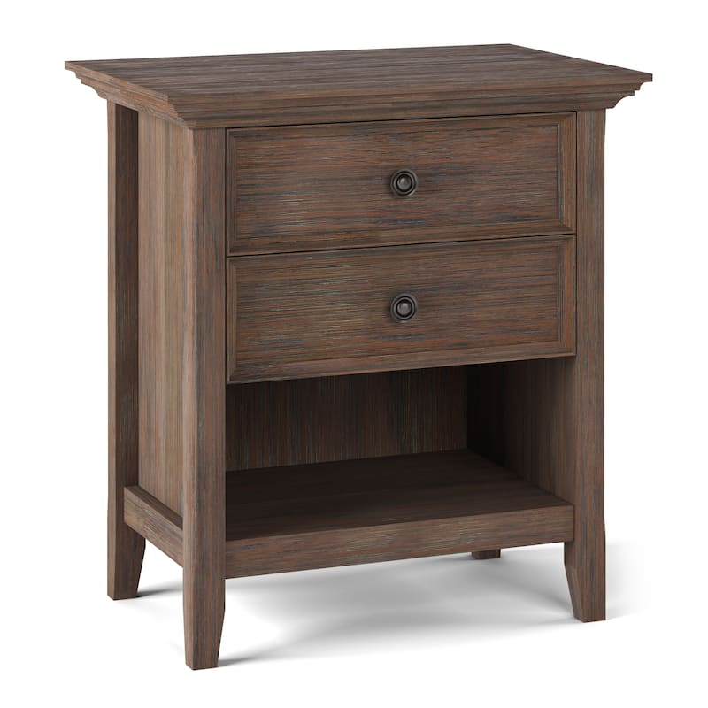 WYNDENHALL Halifax SOLID WOOD 24 inch Wide Bedside Nightstand Table