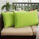 preview thumbnail 6 of 14, Charisma Outdoor Green Pillow Made with Sunbrella (Set of 2) 14 in H x 24 in W