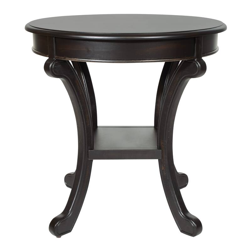 Copper Grove Korostyshiv Hand-painted Transitional Accent Table