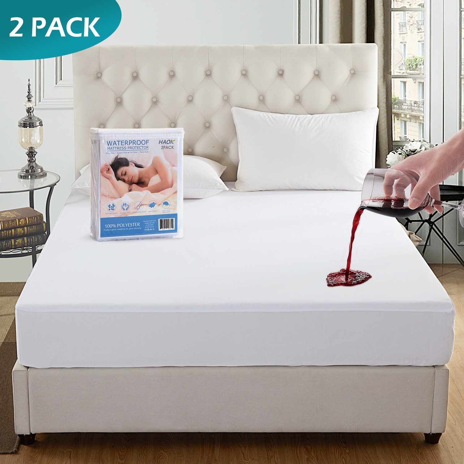 Waterproof Mattress Protector Urine-Proof Stretchable Bed Cover