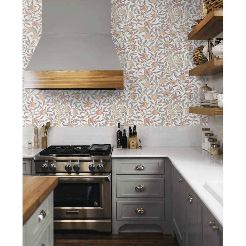 NextWall Pomegranate Peel and Stick Wallpaper