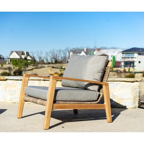 Posh Pollen Malibu Teak Outdoor Chair