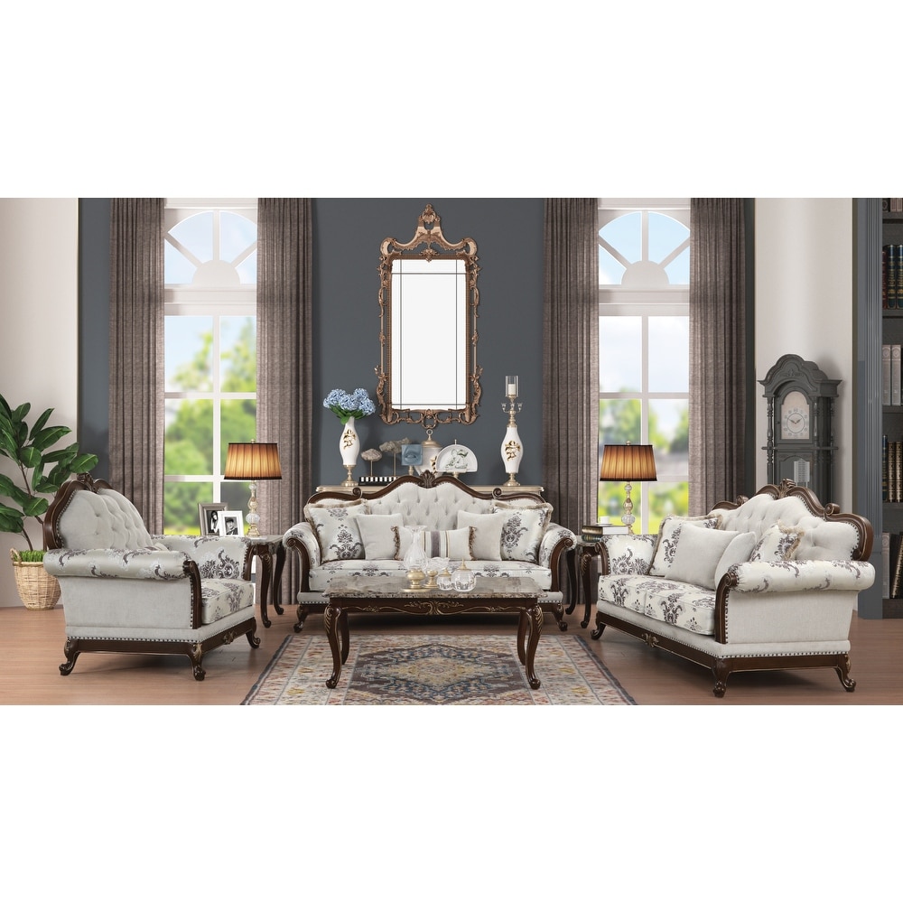White Wood, 3 Piece Living Room Sets - Bed Bath & Beyond