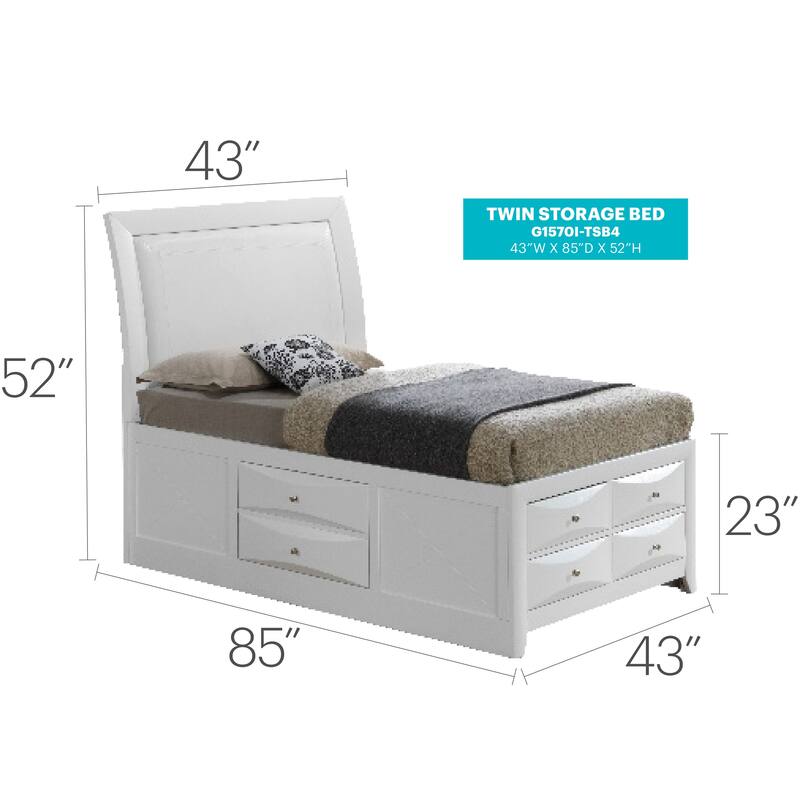 Marilla Twin Panel Beds