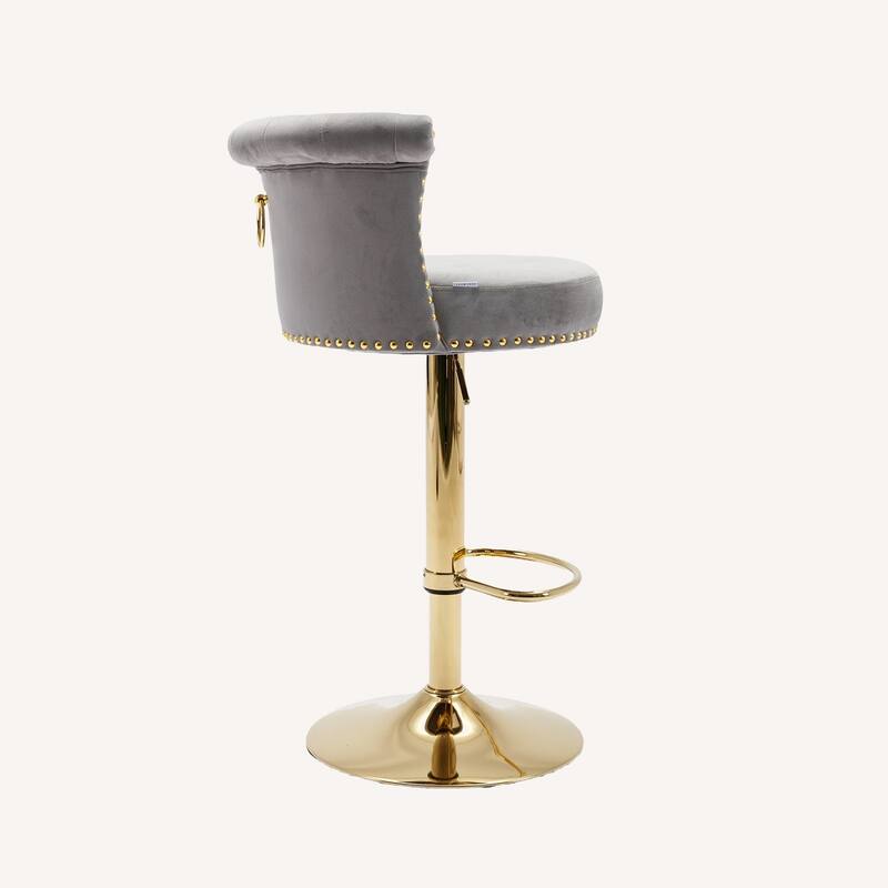 Set of 2 Adjustable Counter Height Chairs