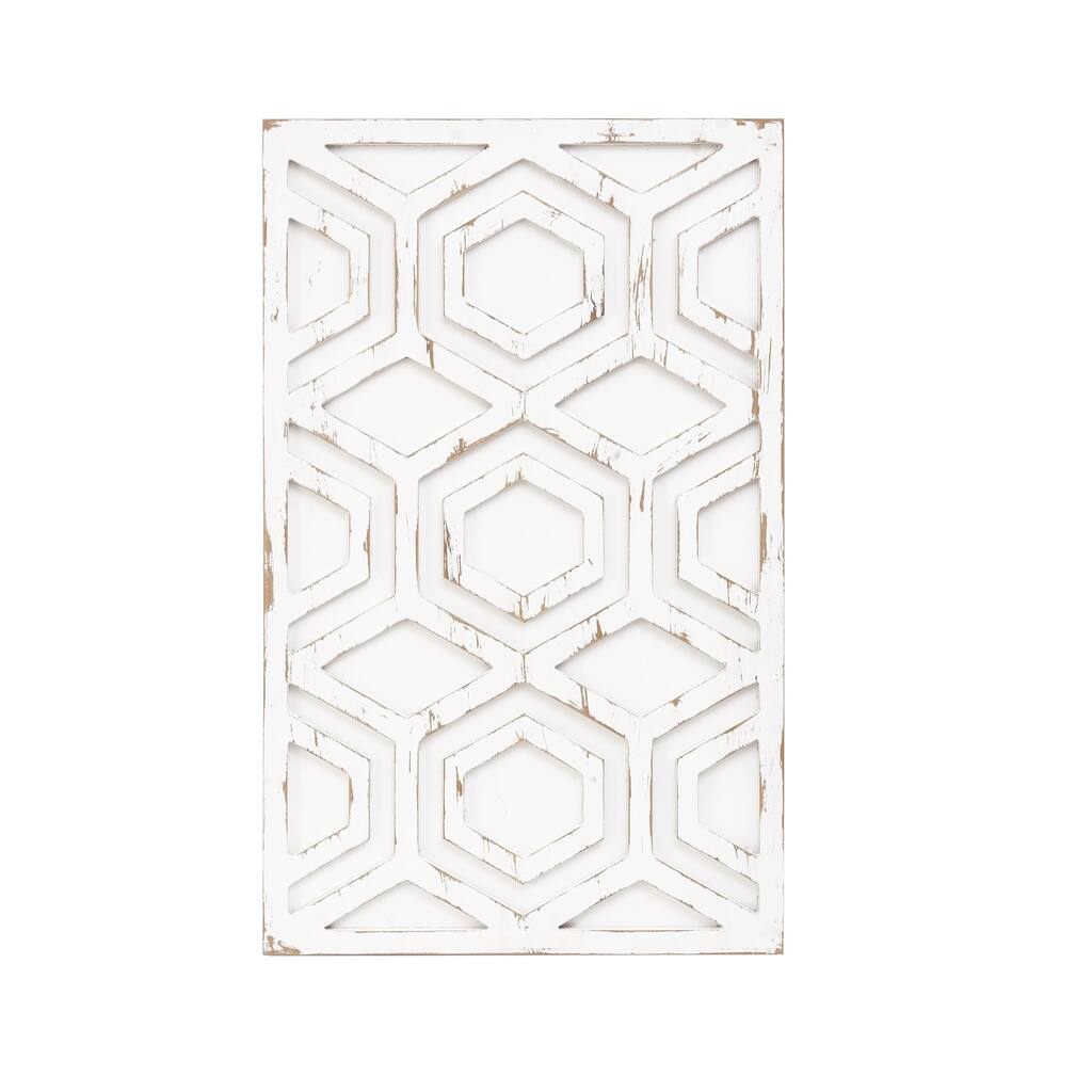 Carson Carrington Voru Ivory Wooden Wall Art