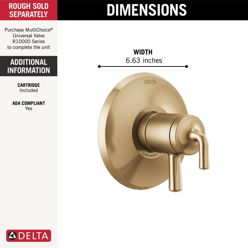 Delta Kayra Monitor 17 Series Dual Function Pressure Balanced Valve