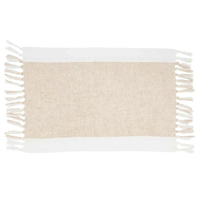 Two-Tone Design Placemats (Set of 4) - 14"x20"