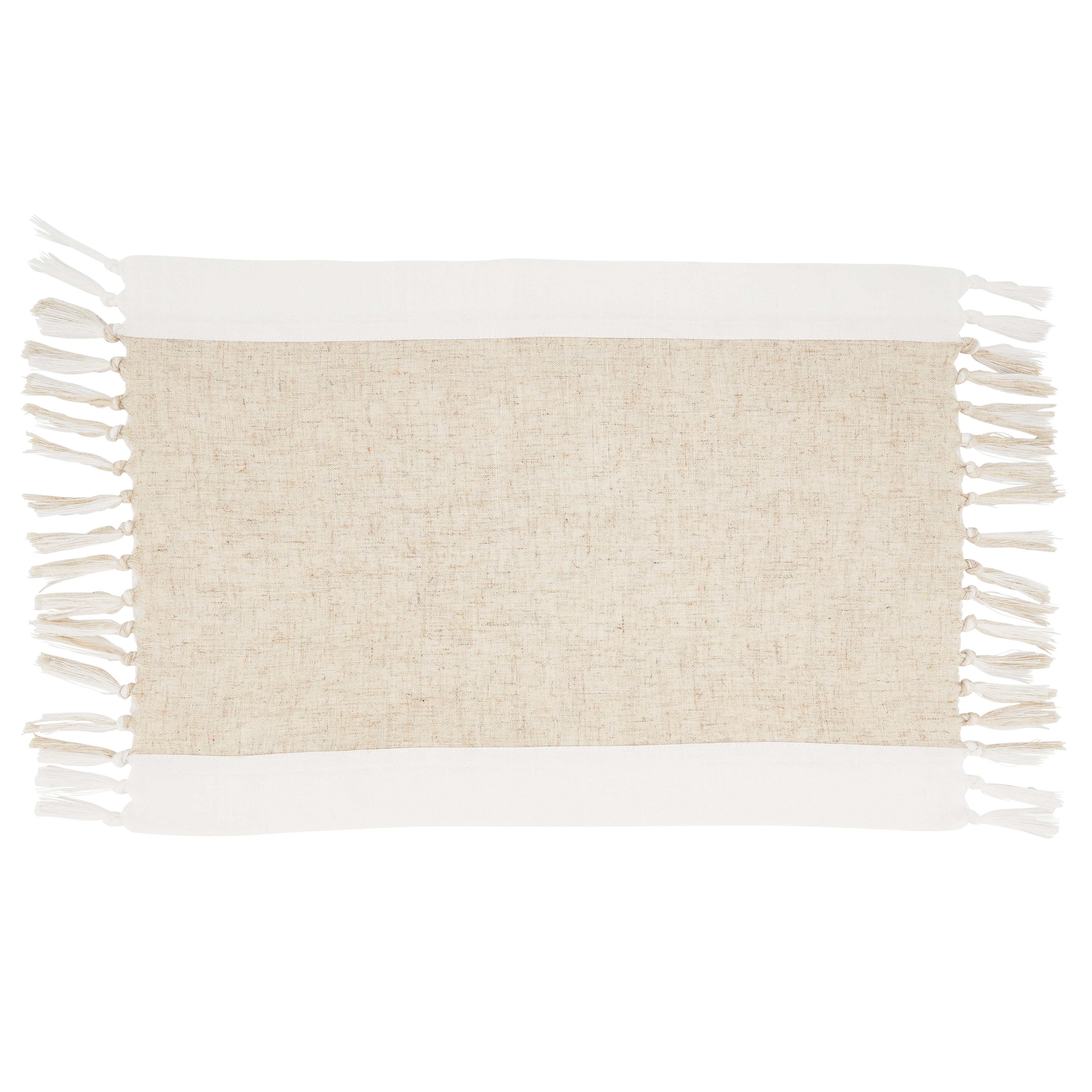 Saro Lifestyle Two-Tone Design Placemats (Set of 4) - 14"x20"