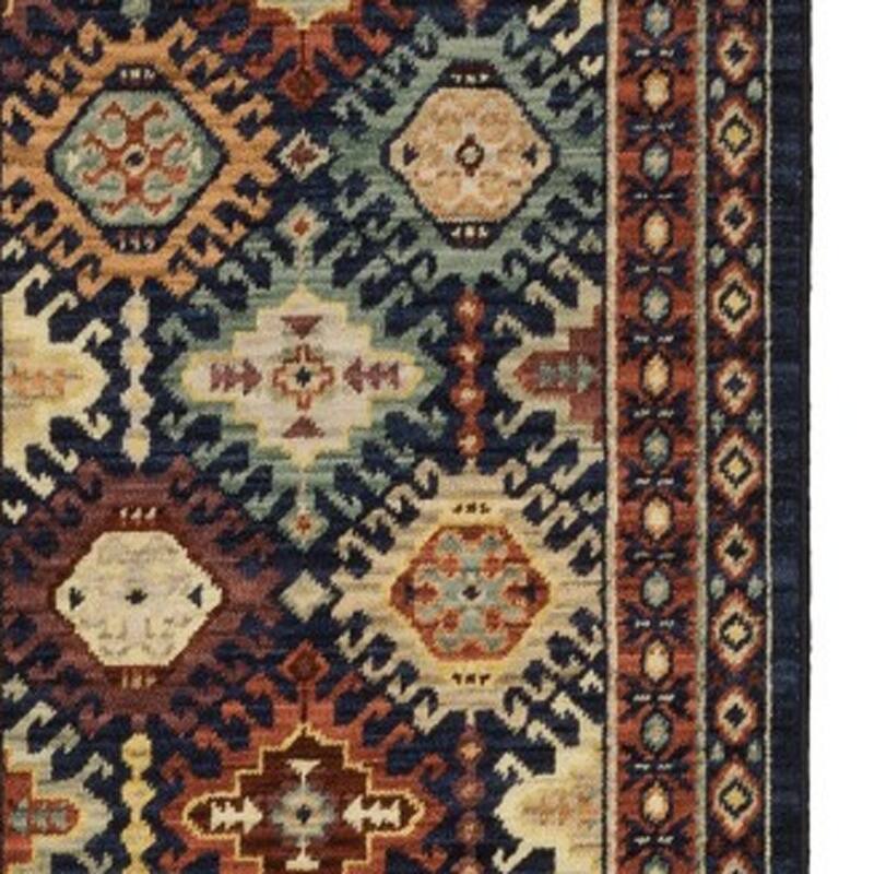 HomeRoots Oriental Traditional Rectangle Area Rug