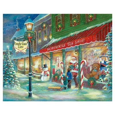 Candy Cane Lane by Ruane Manning Canvas Art Print