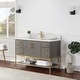 preview thumbnail 19 of 143, Altair Wildy Bathroom Vanity with White Composite Stone Top without Mirror