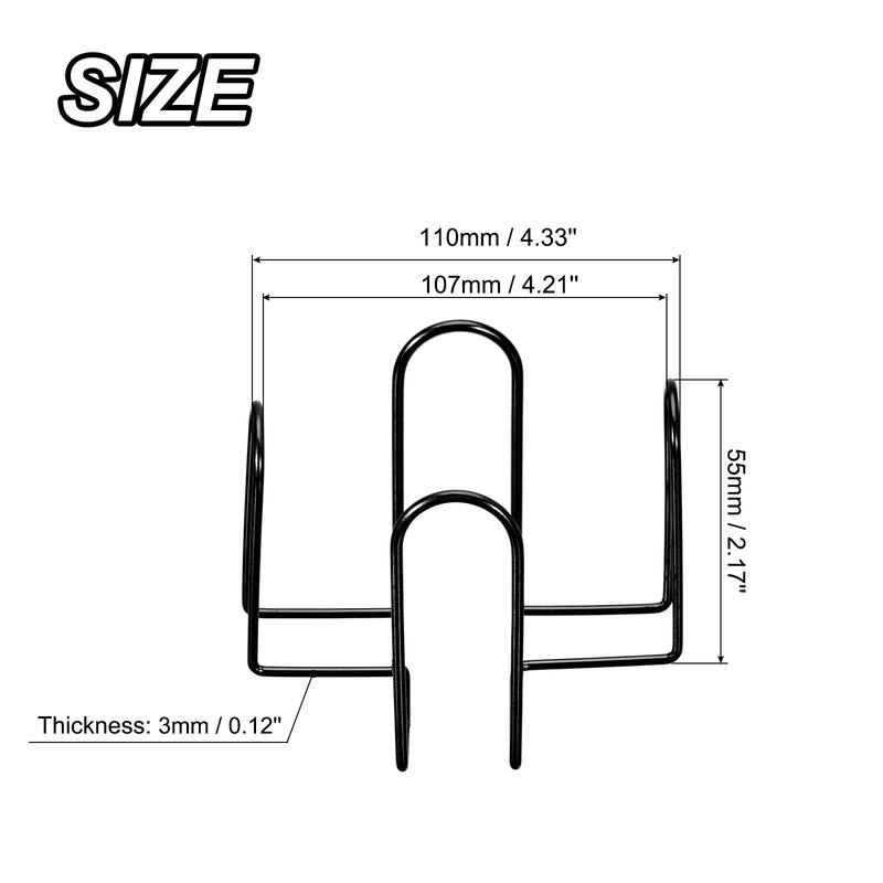 Coaster Holder, 1pcs 4" - for Both Round and Square, Holds 6 Coasters - 2.17" - Black