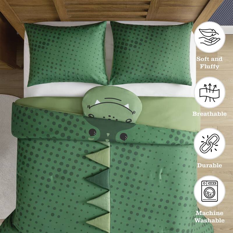3D Animal Juvenile Comforter Set