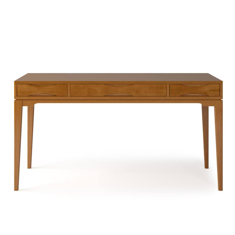 WYNDENHALL Pearson SOLID HARDWOOD Mid Century Modern 60 inch Wide Writing Office Desk