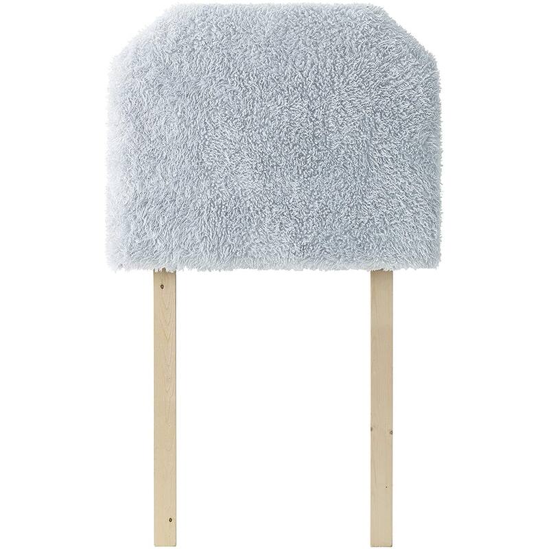Mo' Frizzle College Headboard with Legs - Plush Thickness Alloy Gray