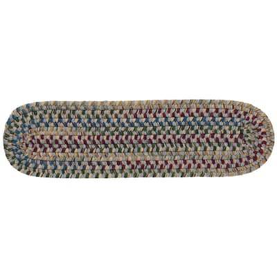Twilight Space-dyed Wool Blend Braided Indoor Stair Treads