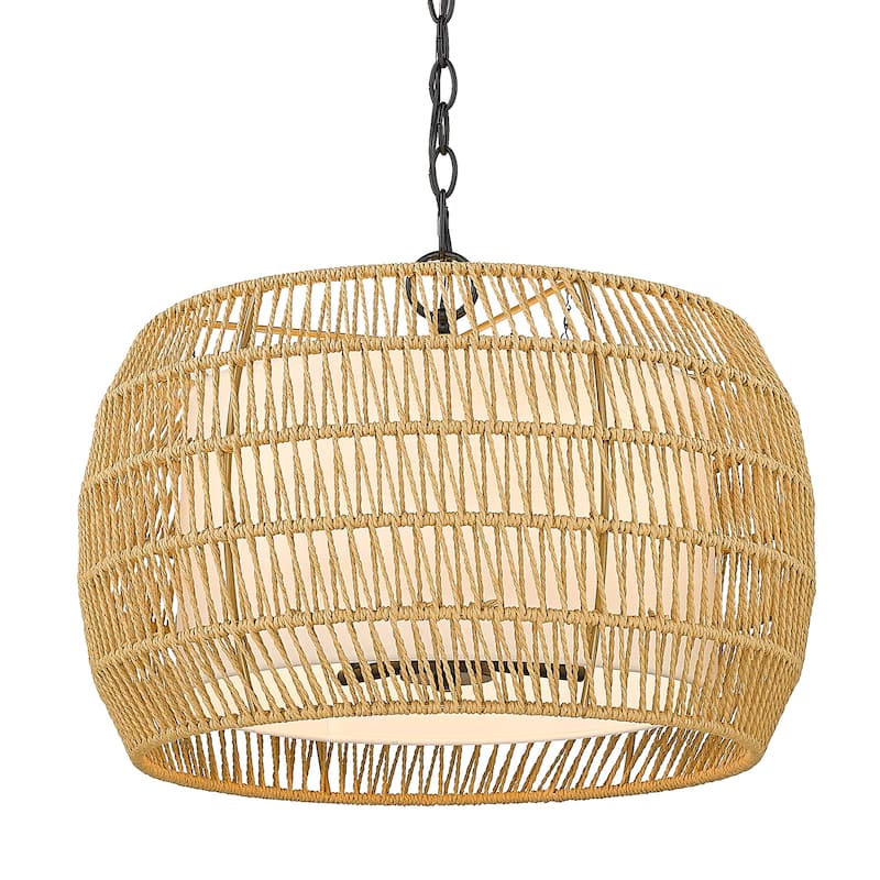 Everly 4 Light Chandelier - 19"x13.5"