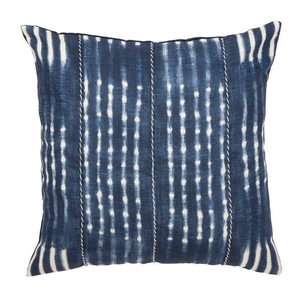Shop Safavieh Laurena Decorative Pillow Navy Creme Overstock