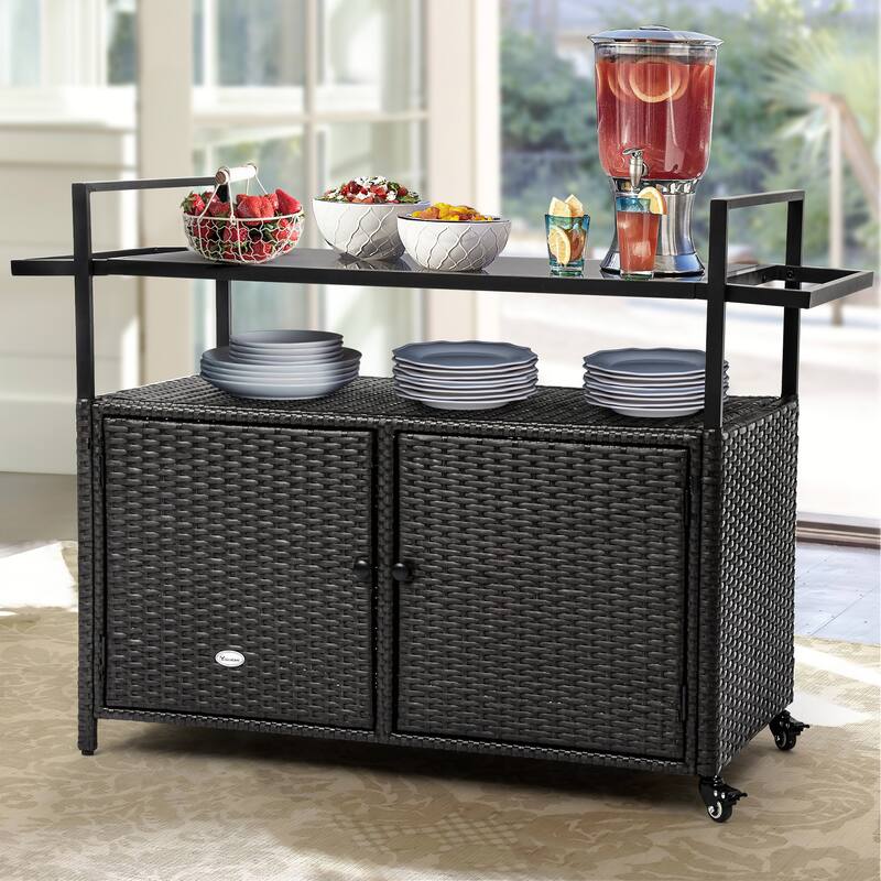 Co Bar Set with Wicker Outer Material