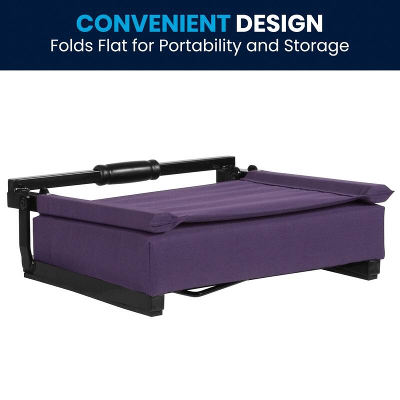 Ultra-Padded Stadium Chair - 18"W x 14"D x 18"H - 18"W x 14"D x 18"H