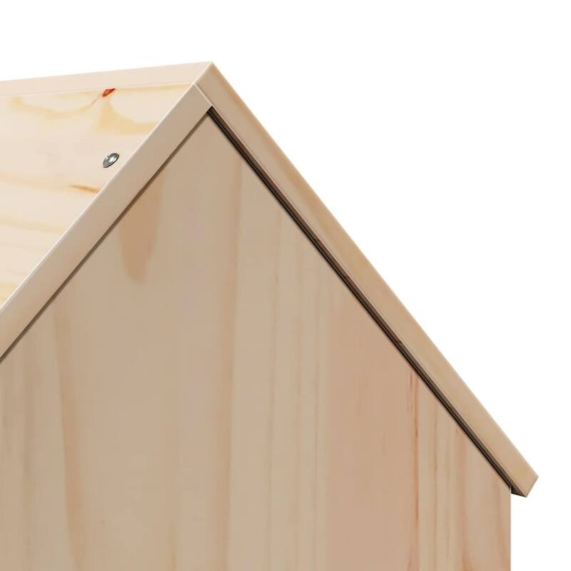 vidaXL Cat House Pine Solid Pine Wood Medium Durable Cat House Cubic - 19.7 x 16.1 x 19.7