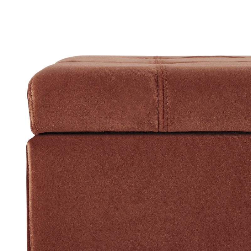 Storage Ottoman,Rectangular Ottoman Bench,Upholstered Storage Bench,Foot Rest for Living Room, Entryway and Bedroom,
