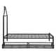 preview thumbnail 9 of 27, Twin Size Metal Platform Bed Frame with Under Bed Storage Drawers and House-Shaped Headboard for Kids, Teens