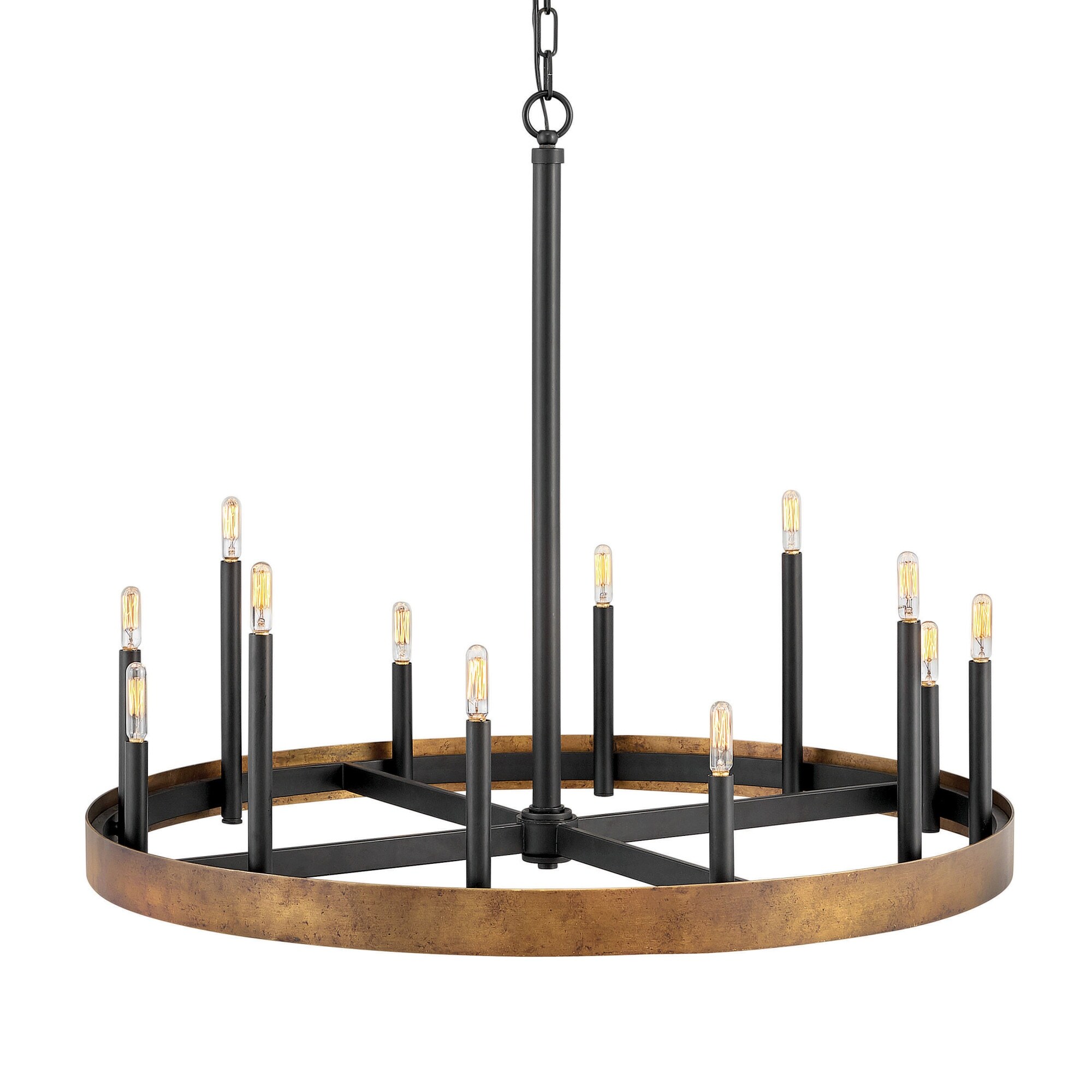 Hinkley Lighting 3869  Wells 12 Light 36" Wide Chandelier - Chandeliers For Bedrooms by Overstock.com