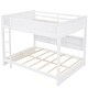 preview thumbnail 11 of 28, Queen over Queen Size Bunk Bed with Ladder and Storage Cabinets, Multifunctional Bed Frame with Charging Station