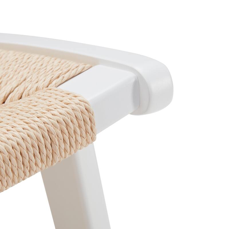 Modern Accent Chairs for Living Room,Accent Chair,Side Chair Natural Wood Woven Weave Paper Rope Seat