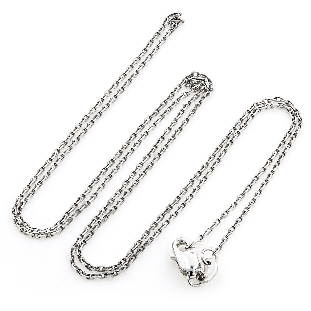 Details about / 14K White Gold Cut-Out Emt Charm Pendant MSRP $259