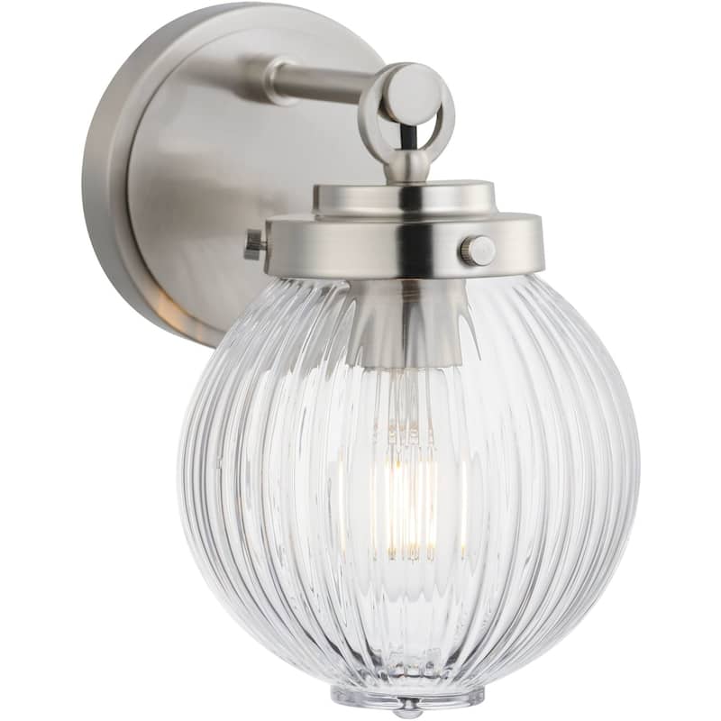 Maxim 15191CR Kasbah 9" Tall Bathroom Sconce - Satin Nickel