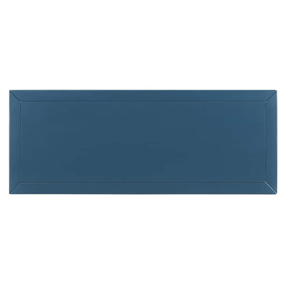 Traditional Design Console Table with Drawers and Shelf