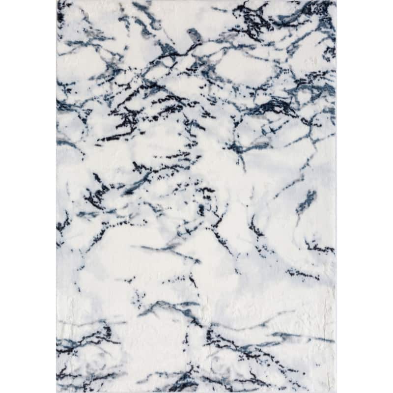 Luxury Collection Abstract 5x7 Area Rug - 5' X 7' - White/Grey