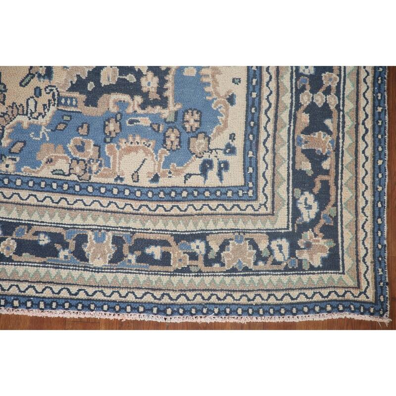 Hamedan Persian Vintage Area Rug Living Room Hand-knotted Wool Carpet - 6'11" x 9'7"