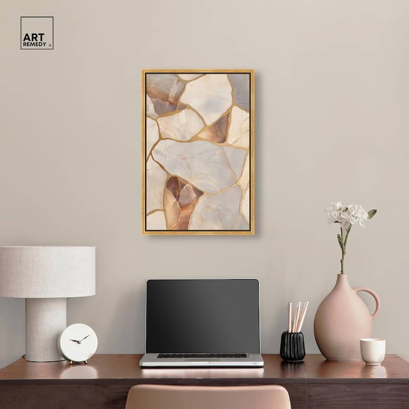 Textured Earthy Tones II Canvas by Art Remedy