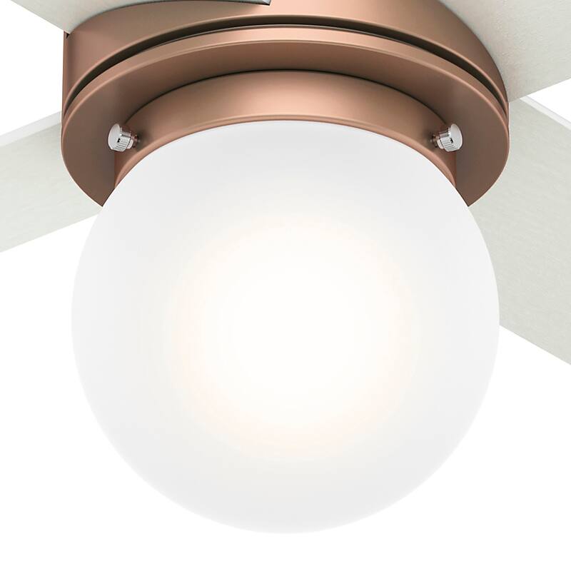 Hunter 44" Hepburn Ceiling Fan with LED Light Kit and Wall Control, Vintage, Transitional, Contemporary