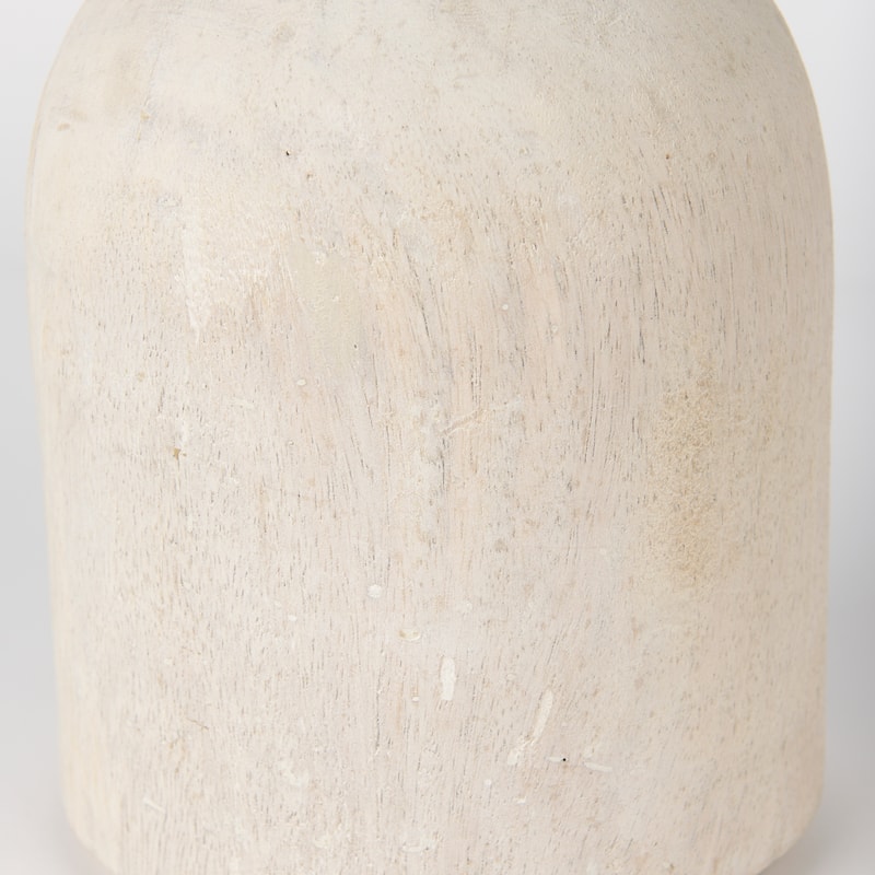 Knox Large Gray-Wash Wood Decorative Object